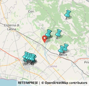 Mappa SP Monticchio, 04013 Sermoneta LT, Italia (8.208)