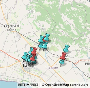 Mappa SP Monticchio, 04013 Sermoneta LT, Italia (7.7945)