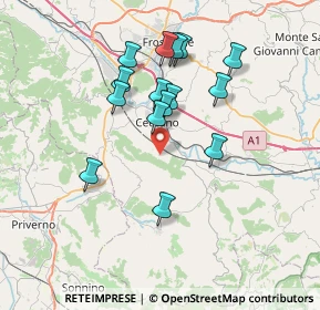 Mappa Via Vallerizza, 03023 Ceccano FR, Italia (6.82467)