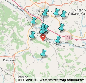 Mappa Via Vallerizza, 03023 Ceccano FR, Italia (6.33636)