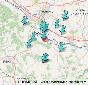 Mappa Via Vallerizza, 03023 Ceccano FR, Italia (6.66133)