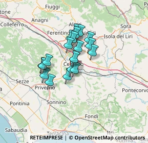 Mappa Via Vallerizza, 03023 Ceccano FR, Italia (10.0145)