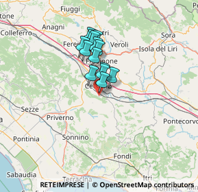 Mappa Via Vallerizza, 03023 Ceccano FR, Italia (9.90143)