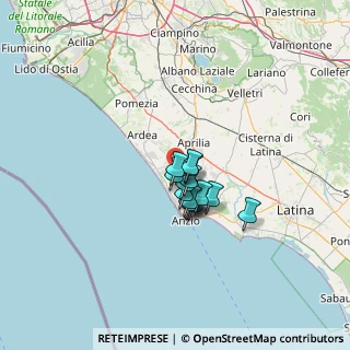 Mappa Via di Cavallo Morto, 00042 Anzio RM, Italia (7.76571)