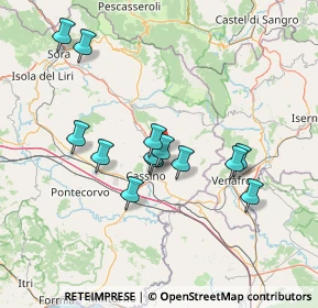 Mappa Via Martiri di Patrica, 03049 Sant'Elia Fiumerapido FR, Italia (13.53462)
