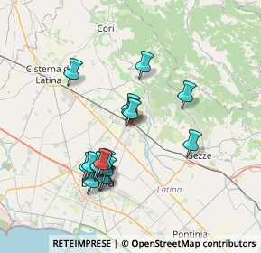 Mappa Via del Rododendro, 04013 Latina Scalo LT, Italia (6.96765)