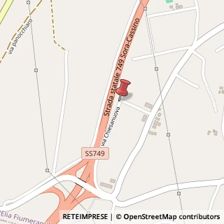 Mappa Via Chiusanova, 549, 03049 Sant'Elia Fiumerapido, Frosinone (Lazio)