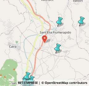 Mappa Via Pezzogrande, 03049 Sant'Elia Fiumerapido FR, Italia (3.88909)