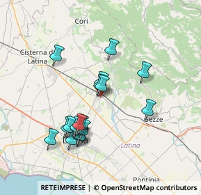 Mappa Via del Murillo, 04013 Latina LT, Italia (7.20222)
