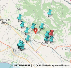 Mappa Via Antignana, 04013 Sermoneta LT, Italia (7.719)