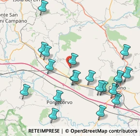 Mappa Via Indipendenza, 03030 Castrocielo FR, Italia (9.6935)