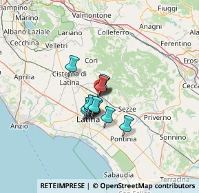 Mappa Via del Noce, 04013 Latina Scalo LT, Italia (7.58231)