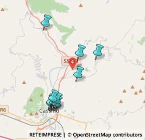Mappa Via Guado Oliveto, 03049 Sant'Elia Fiumerapido FR, Italia (4.36167)