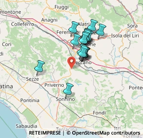 Mappa Via Santa Lucia, 03020 Giuliano di Roma FR, Italia (11.25059)