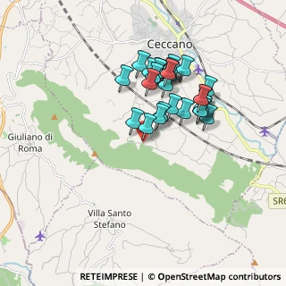 Mappa Via Pedemontana, 03023 Ceccano FR, Italia (1.62857)
