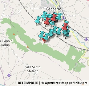 Mappa Via Pedemontana, 03023 Ceccano FR, Italia (1.625)