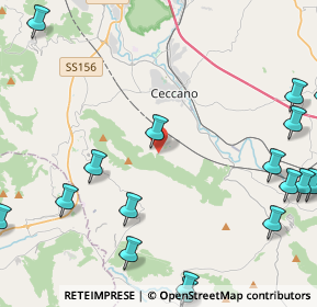 Mappa Via Pedemontana, 03023 Ceccano FR, Italia (6.85222)