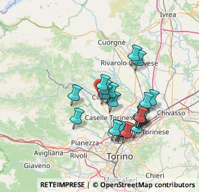 Mappa Via Monte Soglio, 10073 Ciriè TO, Italia (11.8665)