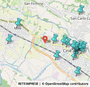 Mappa Via Perino, 10073 Ciriè TO, Italia (1.33)