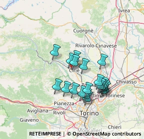 Mappa Via Perino, 10073 Ciriè TO, Italia (12.052)