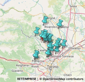 Mappa Via Perino, 10073 Ciriè TO, Italia (8.6905)