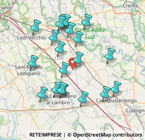 Mappa Strada Provinciale, 26816 Ossago Lodigiano LO, Italia (7.4195)