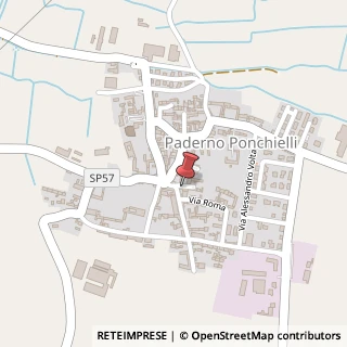 Mappa Via Serafino Antegnati, 7, 26024 Paderno Ponchielli, Cremona (Lombardia)