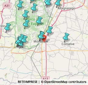 Mappa Via Silvio Pellico, 35043 Monselice PD, Italia (9.224)