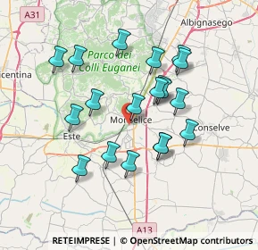 Mappa Via Garibaldi, 35043 Monselice PD, Italia (6.42368)