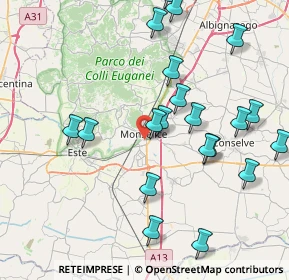 Mappa Via Carrubbio, 35043 Monselice PD, Italia (8.8385)