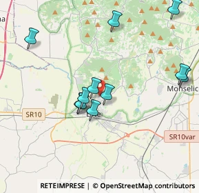 Mappa Via Chiesette Branchine, 35042 Este PD, Italia (4.20667)