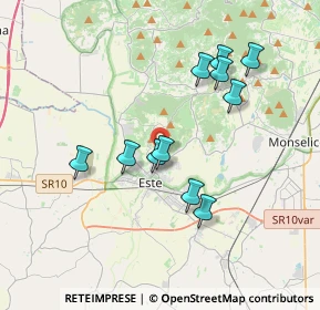 Mappa Via Chiesette Branchine, 35042 Este PD, Italia (3.38364)