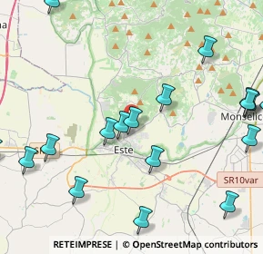 Mappa Via Chiesette Branchine, 35042 Este PD, Italia (5.8565)