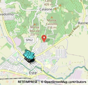 Mappa Via Chiesette Branchine, 35042 Este PD, Italia (1.121)