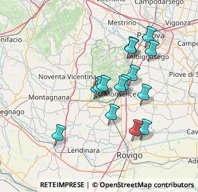 Mappa Via Chiesette Branchine, 35042 Este PD, Italia (11.76733)