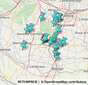 Mappa Via Chiesette Branchine, 35042 Este PD, Italia (10.715)
