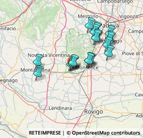 Mappa Via Chiesette Branchine, 35042 Este PD, Italia (11.9955)