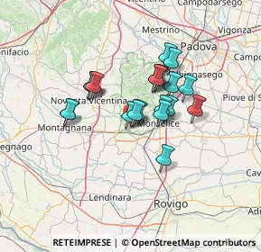 Mappa Via Chiesette Branchine, 35042 Este PD, Italia (10.0675)