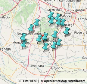 Mappa Via Chiesette Branchine, 35042 Este PD, Italia (11.3965)