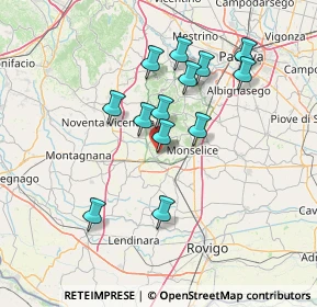 Mappa Via Chiesette Branchine, 35042 Este PD, Italia (12.65538)