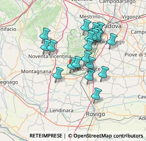 Mappa Via Chiesette Branchine, 35042 Este PD, Italia (11.6915)