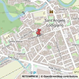 Mappa Via cabrini madre 6, 26866 Sant'Angelo Lodigiano, Lodi (Lombardia)