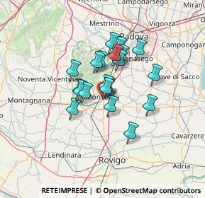 Mappa Via Fratelli Cervi, 35043 Monselice PD, Italia (9.3005)