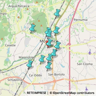 Mappa Via Fratelli Cervi, 35043 Monselice PD, Italia (1.44167)