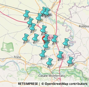 Mappa Via Airale, 13030 Pertengo VC, Italia (6.50176)