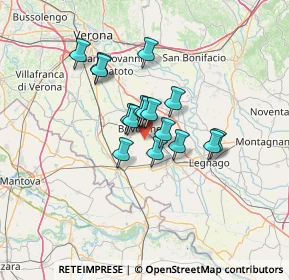 Mappa Via Campagne, 37051 Bovolone VR, Italia (9.18063)