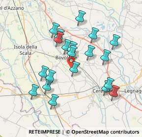 Mappa Via Campagne, 37051 Bovolone VR, Italia (6.985)