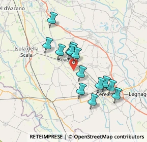 Mappa Via Campagne, 37051 Bovolone VR, Italia (5.96143)