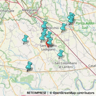 Mappa Via R. Pandini, 26866 Sant'Angelo Lodigiano LO, Italia (7.36846)