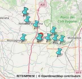 Mappa Via Giarre, 35045 Ospedaletto Euganeo PD, Italia (6.1575)